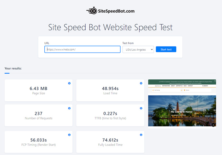 Site Speed Bot